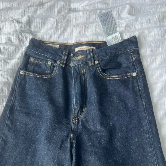 Levi’s High Loose Ribcage dark wash bootcut jeans W25 L31 - Picture 5 of 12